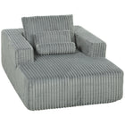 HOMCOM Compact Sofa Bed with Pillow for Living Room - Grey-Deep seat and padded armrests ensure maximum relaxation and comfort   
