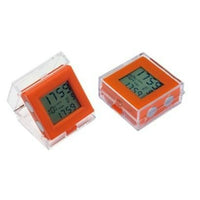 Elegance Dual Time Alarm Clock - Orange-Alarm clock
