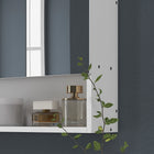 Kleankin Wall Mounted Bathroom Medicine Cabinet with Mirror - White-MDF structure, suitable for everyday use