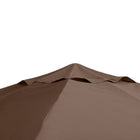 Outsunny 10' L x 10' W Square Gazebo Canopy Replacement UV Protected Top Cover - Orange-Ventilated top design for good air circulation to keep cool 