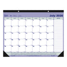 Blueline 13 Months Monthly Academic Desk Pad - July to July - 21 1/4" L x 16" W - English-13 Months, July to July