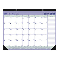 Blueline 13 Months Monthly Academic Desk Pad - July to July - 21 1/4" L x 16" W - English-13 Months, July to July