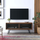Modway Nomad 47" TV Stand - Walnut-Sliding Mesh Doors