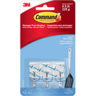 Command Small Clear Wire Hooks with Clear Strips-Damage-free hanging