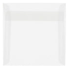 JAM Paper - Enveloppes d'invitation carrées en vélin translucide - 9 po x 9 po - Transparent - 25/paquet (2851355)-Clair