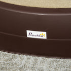 PawHut Foldable 3-Step Pet Stairs with Non-slip Treads - Brown-Color: Brown 