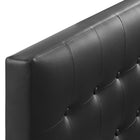Modway Emily Upholstered Vinyl Twin Headboard - Black-6