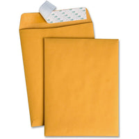 Quality Park  Enveloppes à catalogue en papier kraft Redi-Strip, 9 x 12 po-La bande adhésive à peler est un moyen propre et rapide de sceller instantanément lâ€™enveloppe sans avoir à lâ€™humidifier