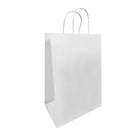 Reliabag - Sac En Papier Avec poignees Torsadees, Blanc, 9" X 6" X 13 po, Paquet De 200-Fabrique en papier kraft blanc de qualite superieure avec fond plat renforce.