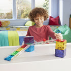 Magna-Tiles Rail Racers 33-Piece Magnetic Construction Set -Superior Quality: MAGNA-TILES pieces are made from food-grade, non-toxic MABS plastic that are free from BPAs, phthalates, and latex. Our magnets are selected with kids in mind, letting them easily pull apart tiles for safe, frustration-free building