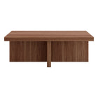 Hudson&Canal Elna 44"W Rectangular Coffee Table - Satin Walnut-Table is made of high-quality and durable MDF materials