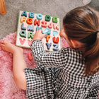 Bigjigs Toys - Puzzle de l'alphabet en gros morceaux - Majuscules-26 pièces de puzzle