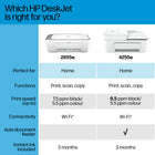 HP DeskJet 2855e Wireless All-in-One Colour Inkjet Printer, Scanner, Copier with 3 months of free ink-Icon LCD: Print your basic documents with ease from the intuitive control panel