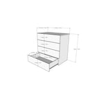 Nexera James 4-Drawer Dresser Chest - Walnut-5