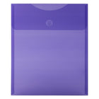 JAM Paper - Enveloppes en plastique, fermeture VELCRO, 1 expansion, 9,75 x 11,5, violet, paq./24, (235827602g)-Dimensions : 9,75 x 11,5