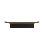 Manhattan Comfort Vernon 62.99" Mid-Century Modern Floating Entertainment Center - Rustic Brown and Black-30 Day Limited Manufacturer's Warranty