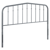 Modway Lennon Metal Queen Headboard - Grey-Metal Queen Headboard