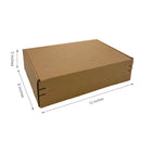 Reliabag - Boîtes d'expédition en papier kraft ondulé auto-adhésives - 12" x 8" x 3" - Paquet de 40-40 pièces expédiées à plat, économisez de l'espace de stockage