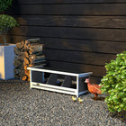 PawHut Wooden Chicken Nesting Box for Up to 3 Hens-Asphalt roof provides protection from rain and sunlight for outdoor placement