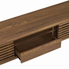 Modway Render 59" TV Stand - Walnut-Smooth Wood Grain Laminate