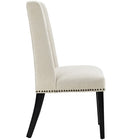 Modway - Baron Tissu Chaise à manger - Beige-Rembourrage en mousse dense