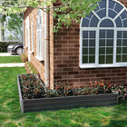 Outsunny - Jardin surélevé en forme de L - 82 po x 109 po x 12 po - gris foncé-Acier galvanisé avec revêtement protecteur et peinture, conçu pour une utilisation en extérieur 
