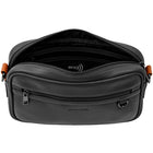 CHAMPS - Collection Onyx Sac à caméra en cuir - Noir-Poche intérieure RFID à glissière
