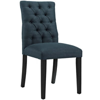 Modway Duchess Button Tufted Fabric Dining Chair - Azure-Button Tufted Dining Side Chair