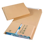 Spicers Book Wrap Box Peel and Seal - 6.5" x 9.75" x 2.75" - 25 Pack-Kraft corrugated book wrap