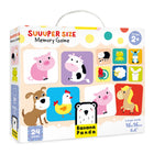 Banana Panda Suuuper Size Memory Game-Extra-large, jumbo pieces are made of high-quality, thick cardboard, perfect for little hands