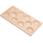 Yellow Door 10-Frame Domino Tray-This appealing wooden tray offers a different representation of a 10-frame, enabling children to explore number patterns to 10 in a new way.