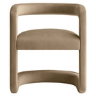 Modway - Winslow Performance Velvet Chaise d’accent en tonneau - Taupe-8