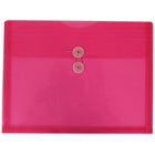 JAM Paper Enveloppes en plastique, 9 3/4 x 13 po, rose, paq./12-Matériau : plastique
