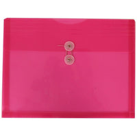 JAM Paper Enveloppes en plastique, 9 3/4 x 13 po, rose, paq./12-Matériau : plastique