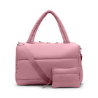 Bugatti Quilted Duffle Bag - Pink-Made of polyester