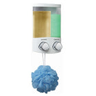 Better Living Euro Dispenser Duo - White-Versatile dispenser can be mounted either in the corner or flat on a wall