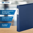 Davis Group Super économie, Reliure à anneaux en “D” inclinés 1 po, paquet de 6 – Bleu Royal-Anneau En D, Non Verrouillable
