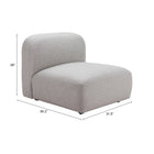 Zuo Biak Middle Chair - Grey-6