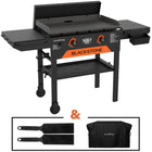 Blackstone - 28" Gril Omnivore en édition limitée avec ensemble de spatules noires en édition limitée et couvercle souple de qualité supérieure-Plaque de cuisson Omnivore de 28 po