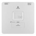 Marathon Large 12-Inch Analog Wall Clock with Auto-Night Light & Silent Sweep - White/White (CL030057WH-WH1)-Can stand on its own or easily wall mounted.