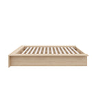 Nexera - Lit Plateforme double James en Chêne Blond Naturel -Silhouette Polyvalente : Une forme rectangulaire qui s'adapte harmonieusement à une variété de styles de décoration