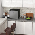 HOMCOM Compact Mini Freezer with Adjustable Temperature - 1.1 cu. ft. - Silver-Compact design suits for apartment, RV, dormitory, or home office