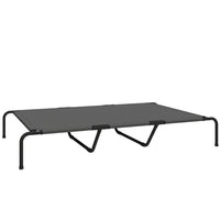 PawHut Elevated Outdoor Dog Bed - 59.8" L x 37" W - Grey-The 9.1"(23 cm) off-ground design keeps pets cool and away from pests 