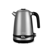 Salton Stainless Steel Digital Kettle - Variable Temperature-Dial up the heat! Turn the knob to set your preferred temperature 