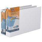 QuickFit Reliure View robuste, 11 po x 17 po, anneaux inclinés en D verrouillables 2 po, Blanc, paquet de 2-3 Reliure À Anneaux