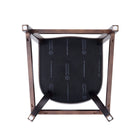 Manhattan Comfort - Fifth Avenue tabouret de comptoir traditionnel de 19" en similicuir rembourré - gris galet-Garantie limitée du fabricant de 30 jours