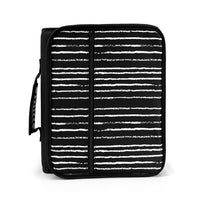 Pep Rally 2" Zipper Binder - Stripes Design-Large capacity zipper binder