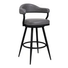 Armen Living - Justin Tabouret de Bar Pivotant de 76 cm de Hauteur en Similicuir Gris Vintage avec Pieds en Métal Noir-Il n’est pas toujours facile de concevoir l’assise parfaite pour nos clients, mais nous nous efforçons constamment de proposer des idées innovantes pour offrir la meilleure expérience utilisateur.

En intégrant ces fonctionnalités, nous cherchons à dépasser vos attentes et à garantir un confort optimal. La fonction pivotante fluide à 360 degrés assure une mobilité maximale, tandis que son m