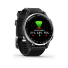 Garmin - Montre connectée Approach S44 - Lunette en aluminium argenté et bracelet en silicone noir-SUIVEZ VOS CLUBS - Associez-le aux étiquettes de suivi de club Approach CT1 en option ou aux capteurs de suivi de club Approach CT10 (tous deux vendus séparément) pour des capacités de suivi des tirs, afin que vous ayez une image plus claire des parties de votre jeu sur lesquelles vous concentrer.