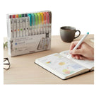 Zebra Mildliner and Sarasa Cip Planner and Creative Set - Assorted Colours - 14 Pack-Smooth and non-smearing ink